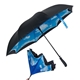 a black/cloud 48 rebel straight - handle umbrella