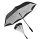 a black/white 48 rebel straight - handle umbrella