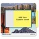 Promotional 1/16 Heavy Duty Base + Vynex Surface Frame - It(R) Business Card Window Mouse Pads, 1/16 x 8 x 9 1/2