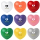 a group of valentine heart stress ball