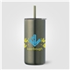 a green 4180 borealis recycled stainless steel straw tumbler - 16 oz - colorjet