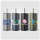 a group of borealis recycled stainless steel straw tumbler - 16 oz - colorjet