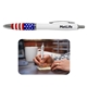 a white patriotic pen