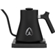 aerial view a matte black 30 oz fellow stagg pro ekg electric kettle, image 1 of 6