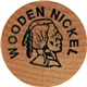 a stock 1 1-1/2 natural wood wooden nickel