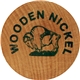 a stock 8 1-1/2 natural wood wooden nickel