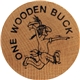 a stock 9 1-1/2 natural wood wooden nickel