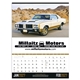aerial view a group of muscle cars calendar, image 1 of 9