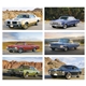 aerial view a group of muscle cars calendar, image 3 of 9