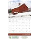 aerial view a group of historic barns themed calendar, image 5 of 19