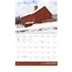 aerial view a group of historic barns themed calendar, image 6 of 19