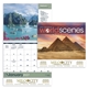 aerial view a group of world scenes with recipe calendar, image 1 of 18