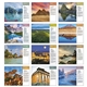 aerial view a group of world scenes with recipe calendar, image 6 of 18