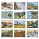 aerial view a group of wildlife art calendar, image 7 of 19