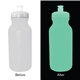 aerial view a nite glow 20 oz nite glow value cycle bottle with push n pull cap, image 1 of 2