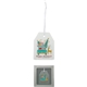 a gift tag hammered glass ornament