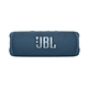 aerial view a blue jbl flip 6 portable waterproof speaker, image 1 of 5