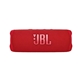 aerial view a red jbl flip 6 portable waterproof speaker, image 1 of 5