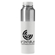 aerial view a platinum hampton 33 oz single wall stainless steel water bottle, image 1 of 3