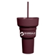 aerial view a sport maroon team 365 1l recycled pp stadium tumbler with snack bowl, image 1 of 6