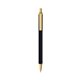 a black barrel & cream trim bic clic pen