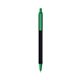 a black barrel & green trim bic clic pen