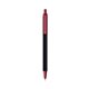 a black barrel & metallic red trim bic clic pen