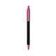a black barrel & pink trim bic clic pen