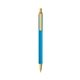 a blue barrel & cream trim bic clic pen
