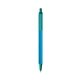 a blue barrel & teal trim bic clic pen