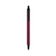 a burgundy barrel & black trim bic clic pen