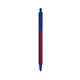 a burgundy barrel & cobalt trim bic clic pen