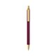 a burgundy barrel & cream trim bic clic pen
