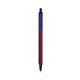 a burgundy barrel & navy trim bic clic pen