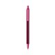 a burgundy barrel & pink trim bic clic pen
