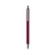 a burgundy barrel & silver trim bic clic pen