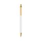 a clear barrel & cream trim bic clic pen