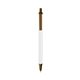a clear barrel & metallic brown trim bic clic pen