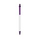 a clear barrel & purple trim bic clic pen