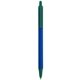 a cobalt barrel & forest green trim bic clic pen