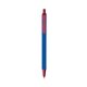 a cobalt barrel & metallic red trim bic clic pen