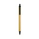 a cream barrel & black trim bic clic pen