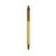 a cream barrel & metallic brown trim bic clic pen
