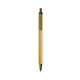 a cream barrel & metallic sand trim bic clic pen