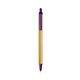 a cream barrel & purple trim bic clic pen