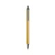 a cream barrel & silver trim bic clic pen