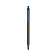 a espresso barrel & metallic dark blue trim bic clic pen