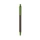 a espresso barrel & metallic green trim bic clic pen