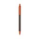 a espresso barrel & orange trim bic clic pen