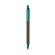 a espresso barrel & teal trim bic clic pen